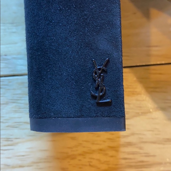 Saint Laurent Black Suede Gladiator Sandal - Picture 6 of 6